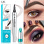 Imitation wild eyebrow waterproof and non smudging four claw forked liquid eyebrow pencil - Korvel