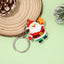 Christmas series keychains cute cartoon soft rubber dolls creative three-dimensional Santa Claus pendants small gifts - Korvel