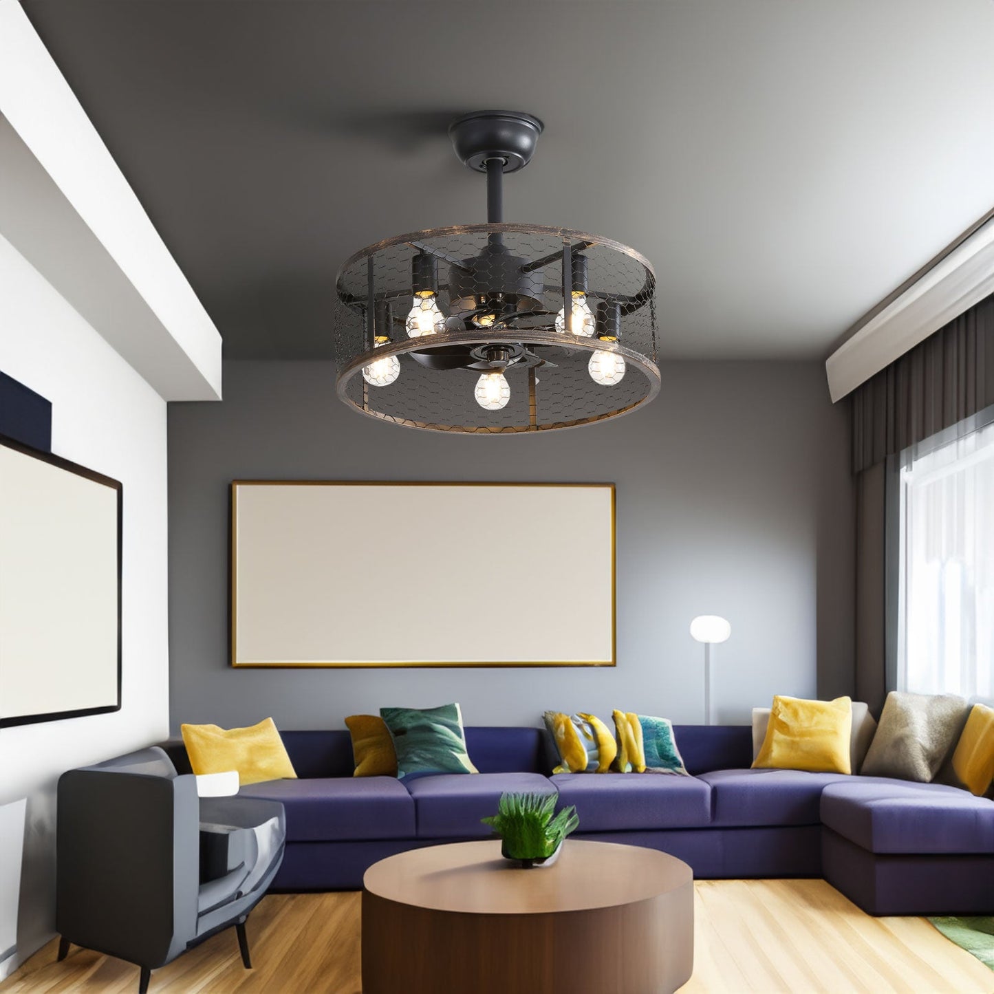 19.7-Inch Classic Ceiling Fan with Light
