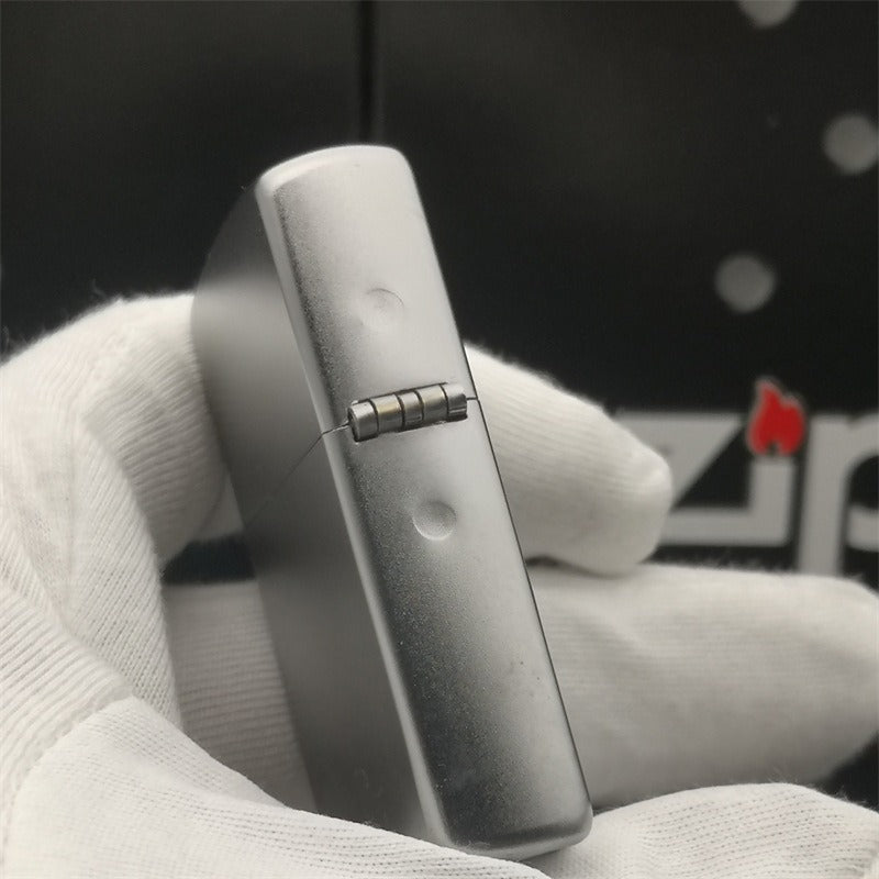 Zippo Treasure Lighter Chrome Matte Logo 205ZL - Korvel