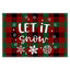 Christmas Tree Elk Printed Meal Mat Christmas Striped Checkered Table Mat White Hemp Western Food Mat - Korvel