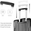 Maleta Spinner Dura Premium de 20'' con Cerradura TSA - Negra