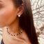 Raw Baltic Amber and Pearl Necklace with Pink Gemstones