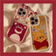 Coque de téléphone Cartoon Strawberry Bear pour iPhone 13/12/11/XS/7 Plus