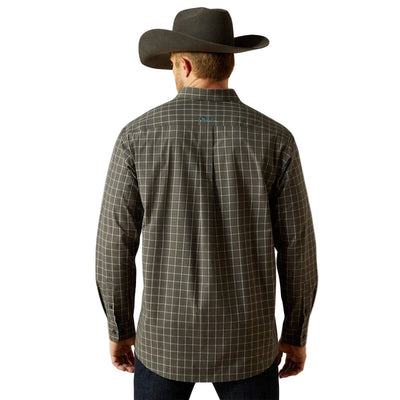 Ariat Men's Pro Series Plaid Shirt - Black & Blue - Korvel