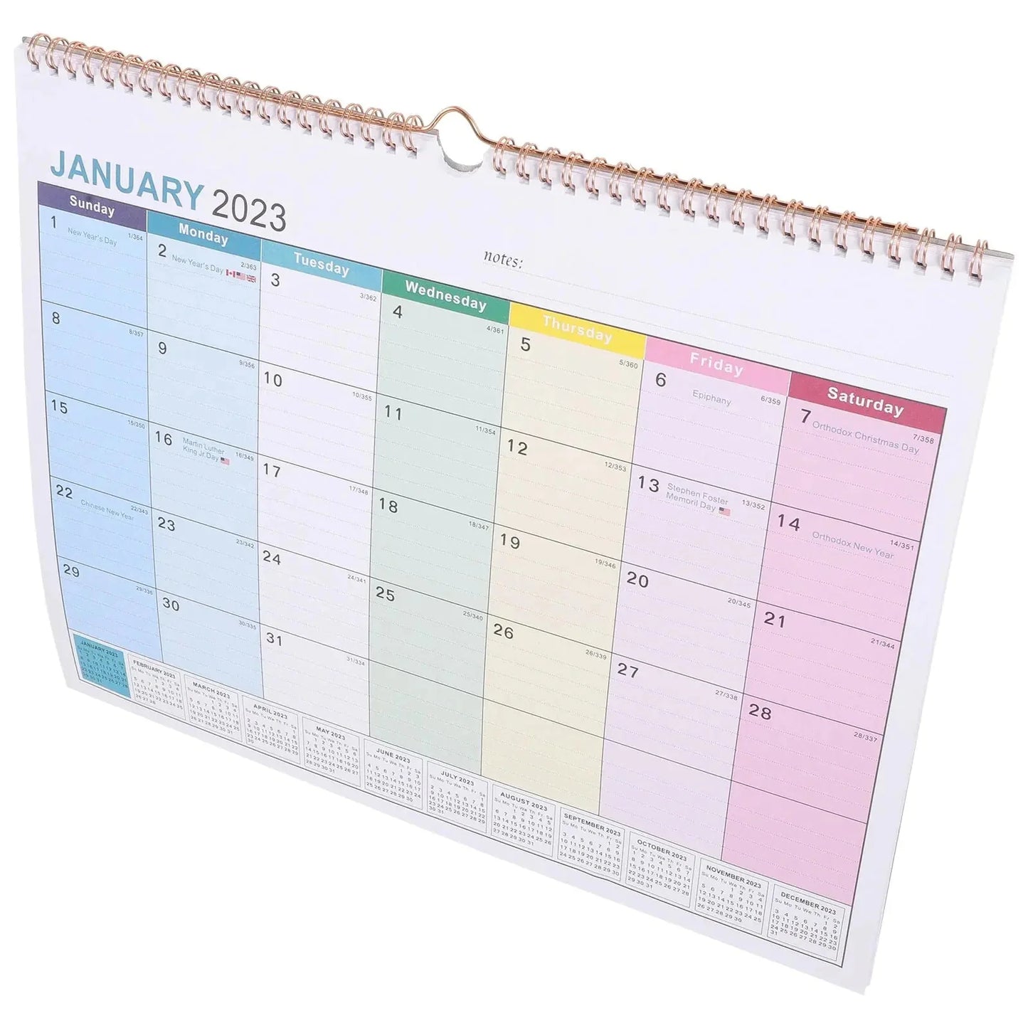 Large Wall Calendar for Home and Office Organization