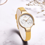 Montre analogique à quartz élégante pour femmes avec bracelet en cuir