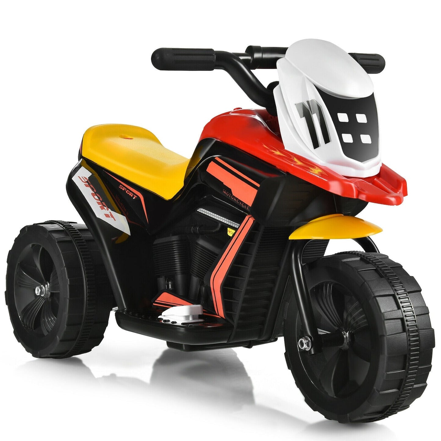 6V 3-Wheel Electric Ride-On Motorcycle Trike for Kids