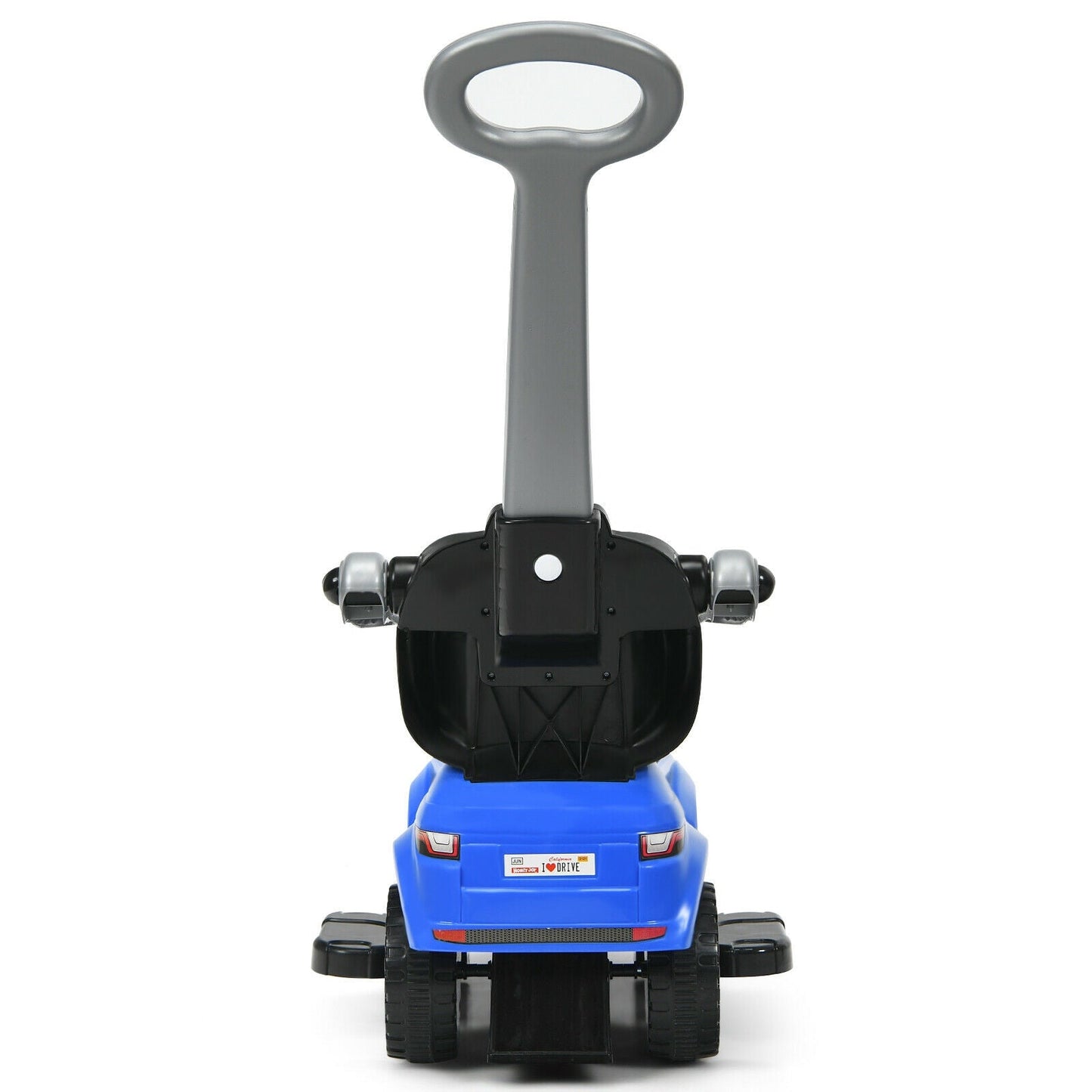 Poussette 3-en-1 pour Tout-Petit et Voiture à Pousser - Bleu