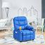 Sillón Reclinable para Niños con Portavasos y Reposapiés - Azul