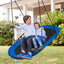 Columpio Ajustable en Forma de Platillo de 60 Pulgadas - Azul y Negro