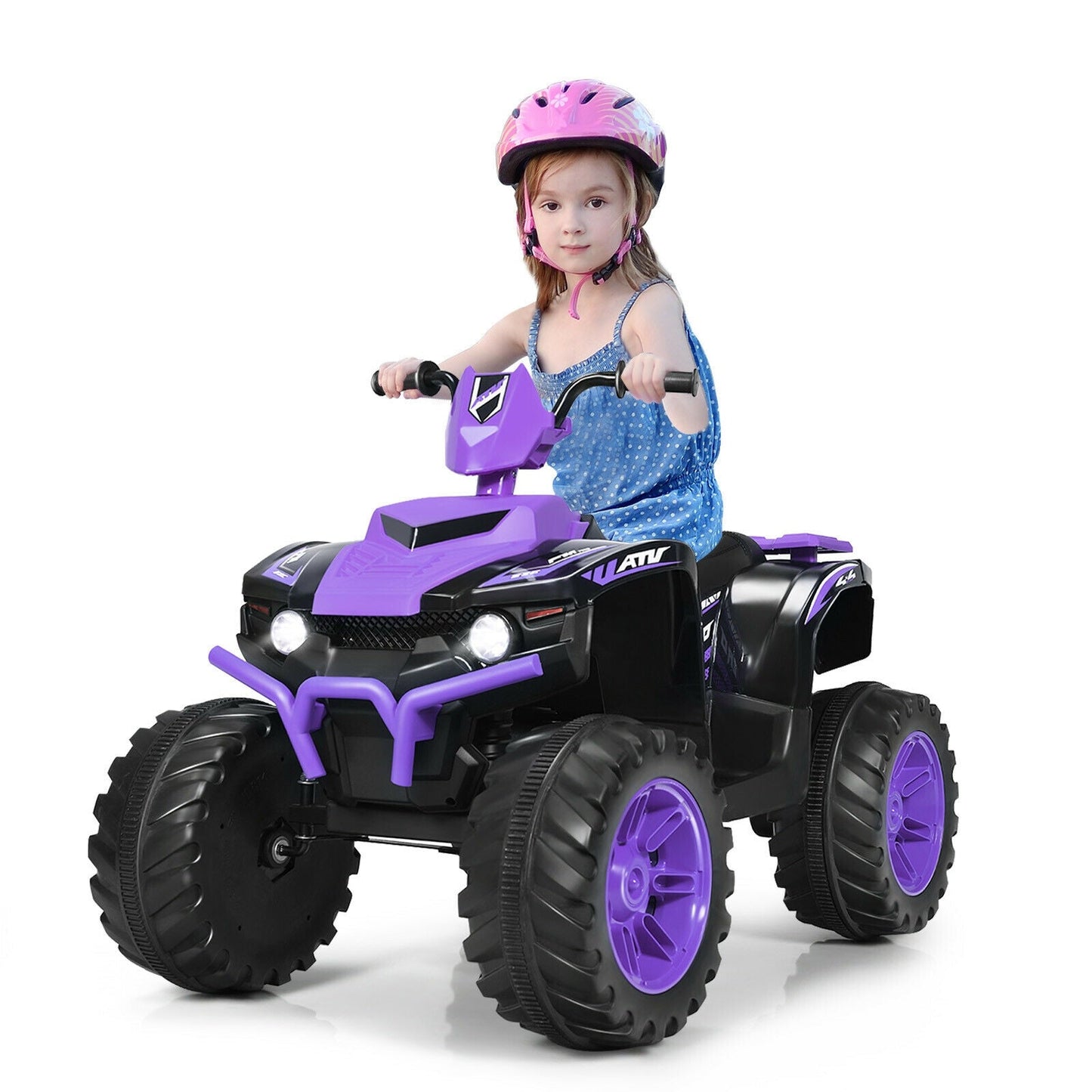 Coche Eléctrico ATV Cuatrimoto para Niños 12V - Púrpura