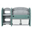 Kids Toy Storage Organizer with 2-Tier Bookshelf and Bins