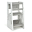 Kids Kitchen Step Stool with Double Safety Rails - Gray