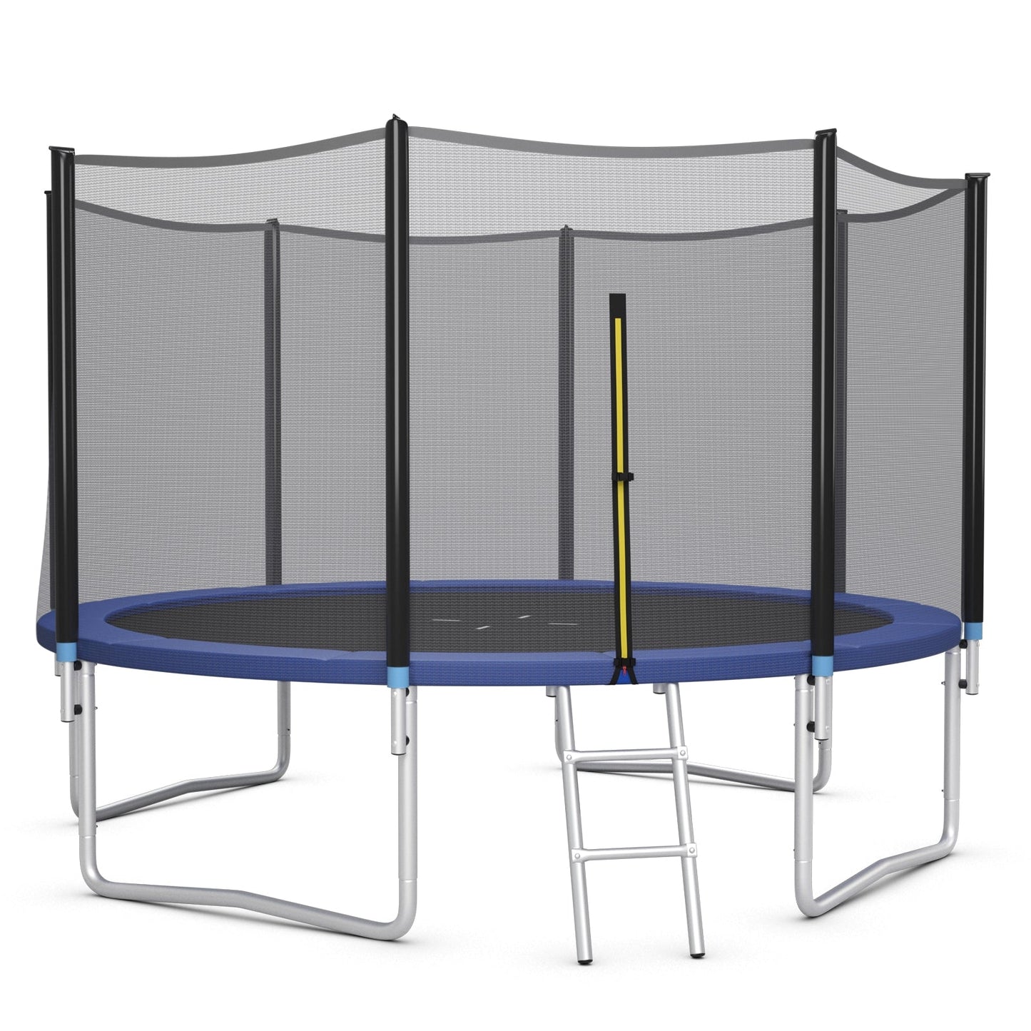 Trampoline de plein air premium avec filet de sécurité et échelle - 12 pi