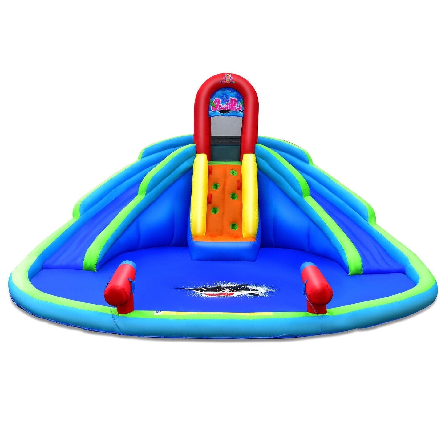 Inflatable Waterslide Bounce House with Upgraded Handrail