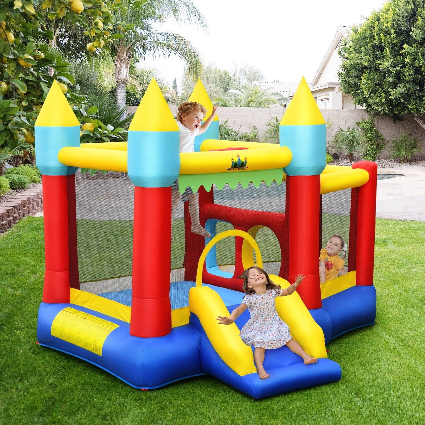 Château Gonflable Premium pour Enfants avec Zone de Saut