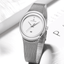 Montre en acier inoxydable élégante pour femme avec bracelet tressé