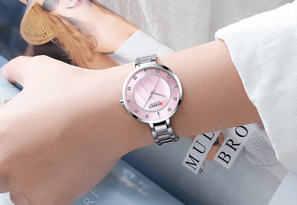Montre analogique en quartz élégante pour femmes - Décontractée et étanche