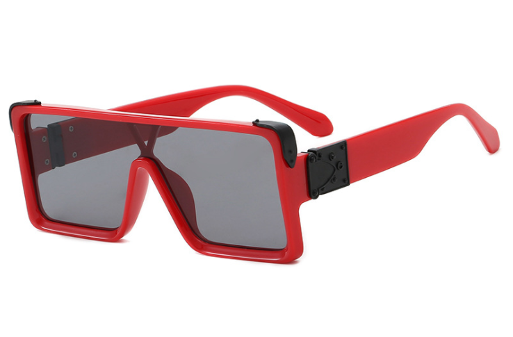 Stylish Black & White Square Sunglasses for Men & Women