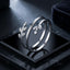 Anillo oxidado de plata esterlina 925 elegante para mujeres