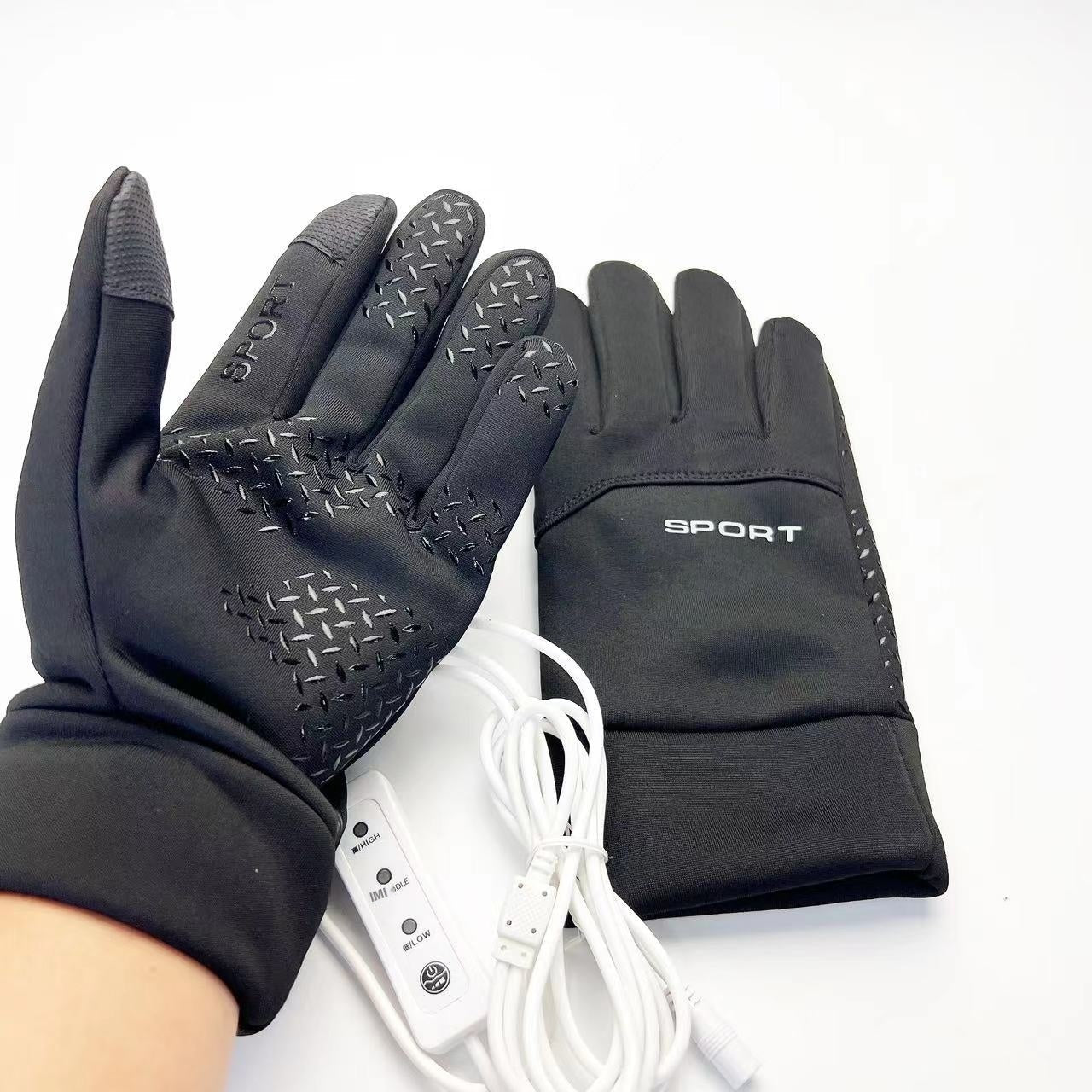 USB Electric Heating Gloves for Cycling and Outdoor Activities