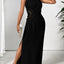 Robe Maxi Sans Manches à Épaule Unique - Vêtements de Soirée Élégants