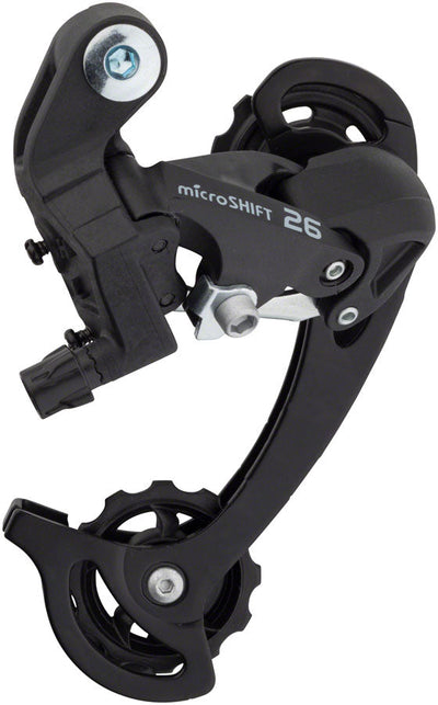 Dérailleur arrière microSHIFT M26 - 7/8 vitesses à grande cage noir