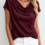 Casual Solid-Color Short-Sleeve Top for Everyday Style