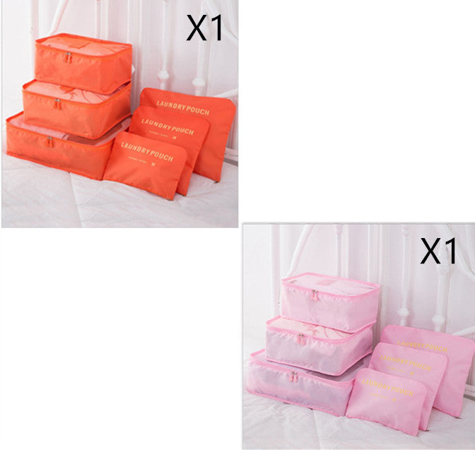6-Piece Travel Storage Bag Set for Organized Packing