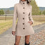 Manteau Femme Casual à Col Montant Automne Hiver