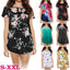 Women’s Floral Printed Summer Blouse - Short Sleeve Casual Top