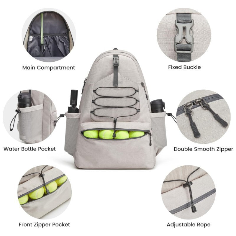 Mochila de Tenis Premium para Hombres y Mujeres - Capacidad para 4 Raquetas
