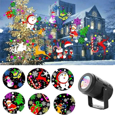 Christmas Snowflake Projector Light - LED Holiday Decor