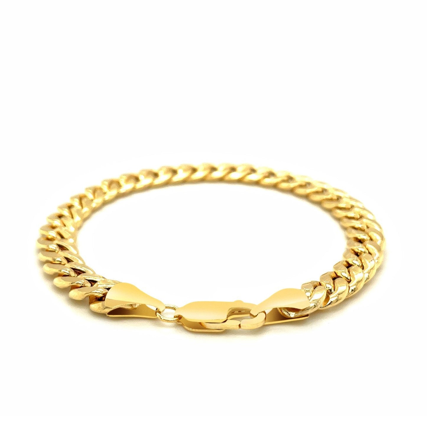 Bracelet Miami Cuban en or jaune 10k - 8,0 mm