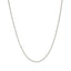 Chaîne en blé ronde en or blanc 14 carats - 1,0 mm