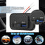 Cargador de coche dual USB PD QC3.0 12-24V 4.8A con salida de potencia LED