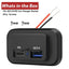 Cargador de coche dual USB PD QC3.0 12-24V 4.8A con salida de potencia LED