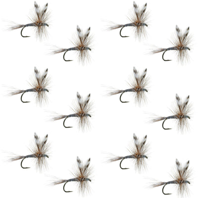 Adams Classic Dry Fly - Premium 1 Dozen Size 20 Flies - Korvel