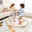 12-Piece Kids Wooden Balance Beam Set with Colorful Stepping Stones