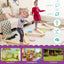 12-Piece Kids Wooden Balance Beam Set with Colorful Stepping Stones