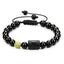 Bracelets en perles de pierre noire pour couples - Collection Zodiac