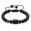 Bracelets en perles de pierre noire pour couples - Collection Zodiac