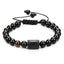 Bracelets en perles de pierre noire pour couples - Collection Zodiac