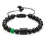 Bracelets en perles de pierre noire pour couples - Collection Zodiac