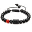 Bracelets en perles de pierre noire pour couples - Collection Zodiac