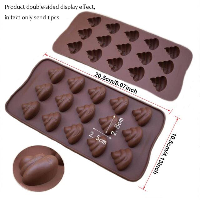 Moule à pâtisserie en silicone Émoticônes pour des friandises créatives