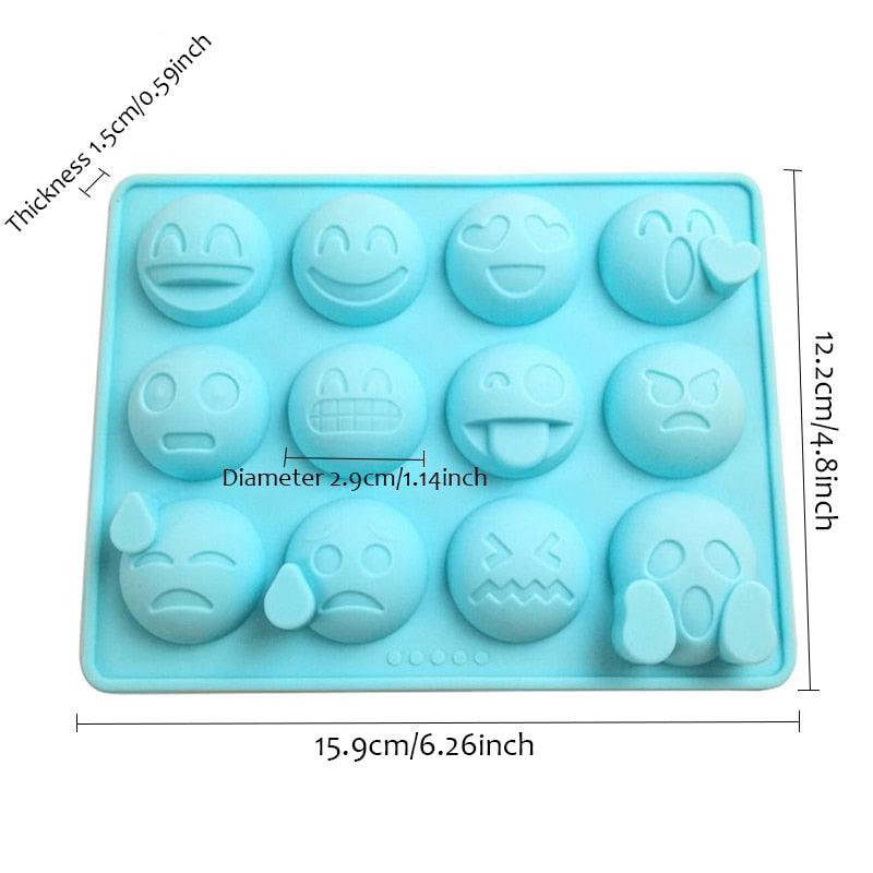 Moule à pâtisserie en silicone Émoticônes pour des friandises créatives