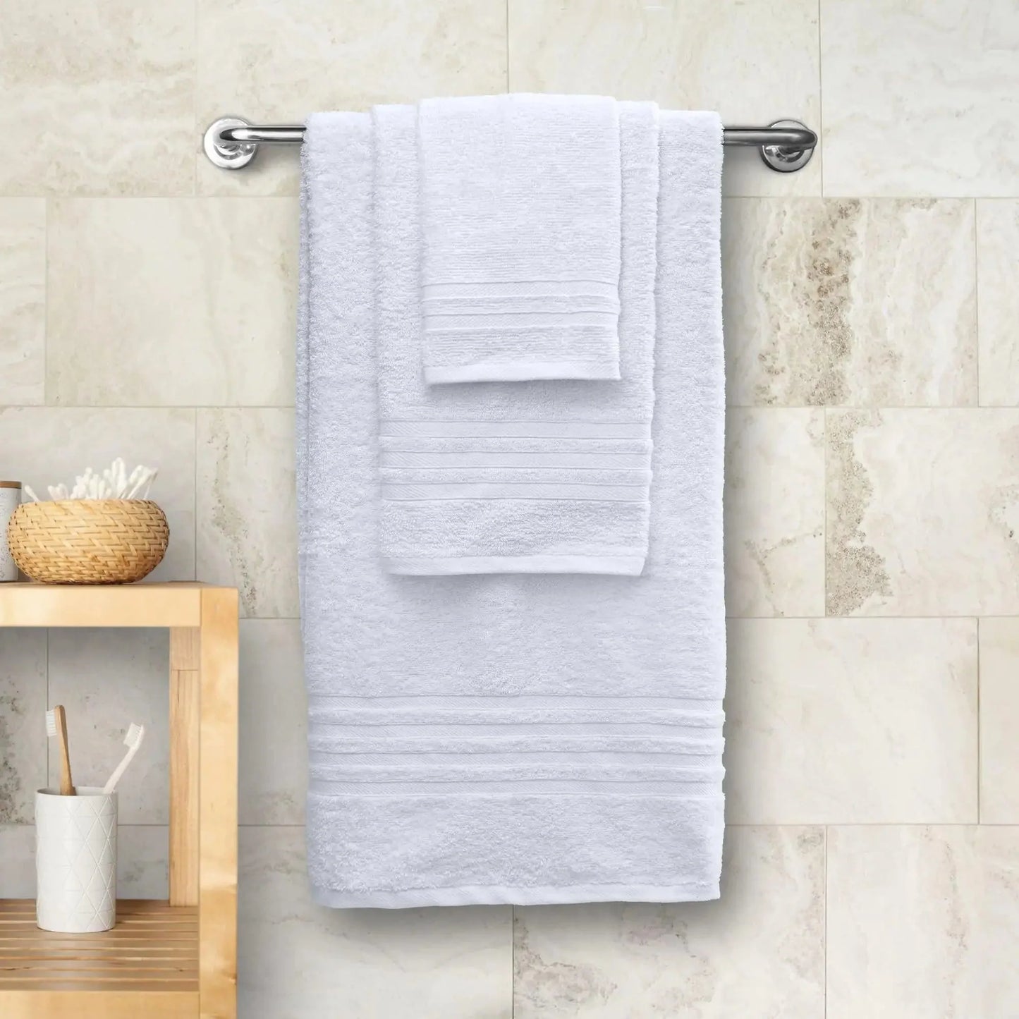 Juego de Toallas de Baño de Algodón Premium de 12 Piezas - Suaves y Absorbentes