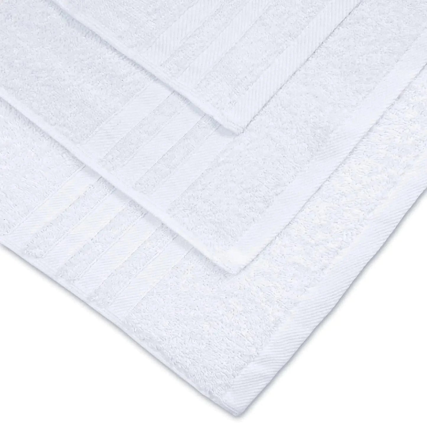 Juego de Toallas de Baño de Algodón Premium de 12 Piezas - Suaves y Absorbentes